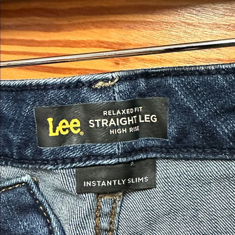 Lee Women's Straight Leg Jeans - Dark Blue 14 short - Picture 5 of 9